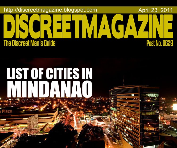 List of Cities In Mindanao - Discreet Magazine