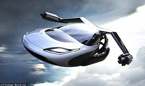 Terrafugia, based in Woburn, Massachusetts, is working on a 'flying car' called the TF-X - a car with folding arms and rotors for vertical takeoff and landing