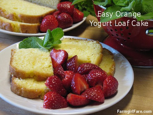Easy orange yogurt loaf cake - FarmgirlFare.com