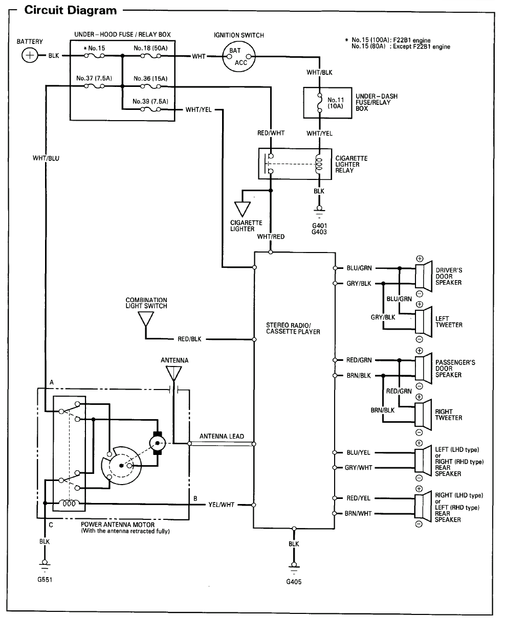 Wiring Diagram Honda Accord 1999 - Wiring Diagram Schemas
