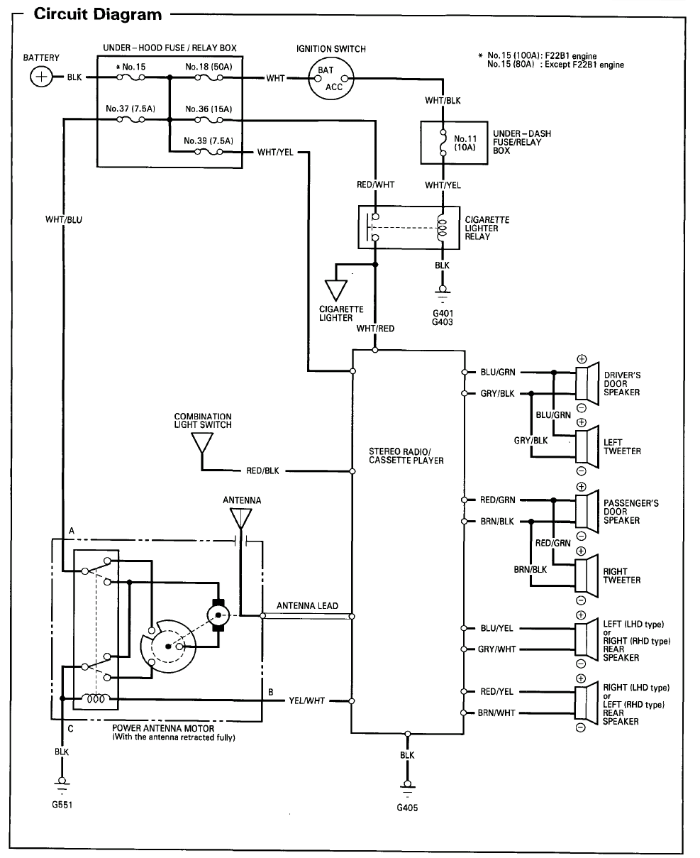 Wiring Diagram Honda Accord 1999