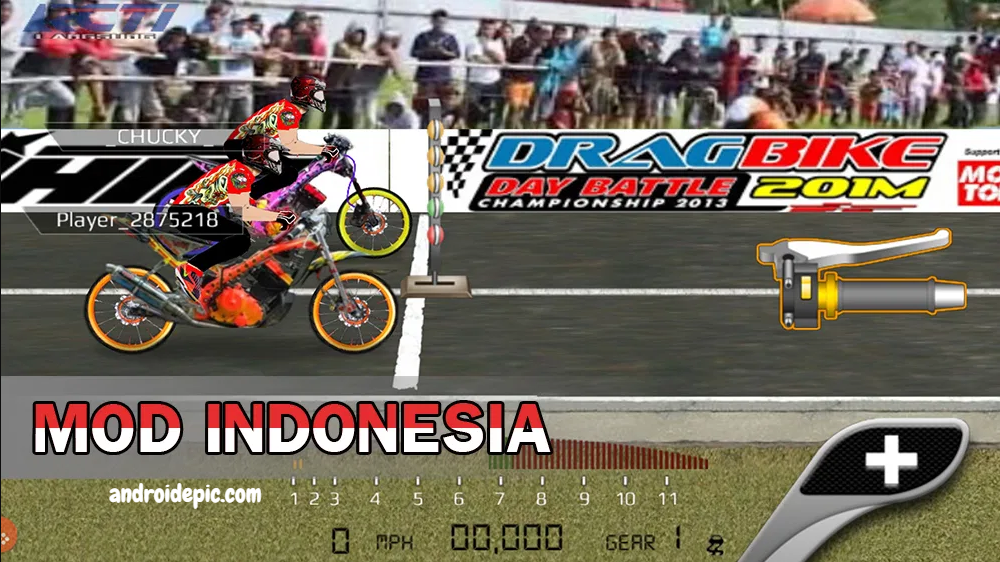 Download Game Drag Bike 201m Indonesia Mod Apk Evo 5  Drag Race