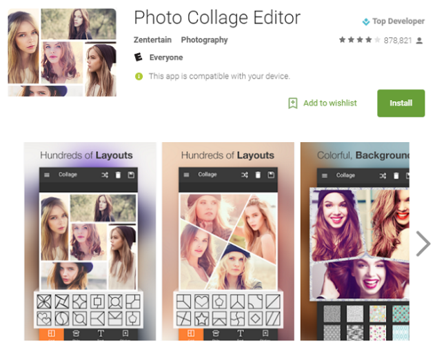 Photo Collage editor تطبيقات اندرويد مضرة