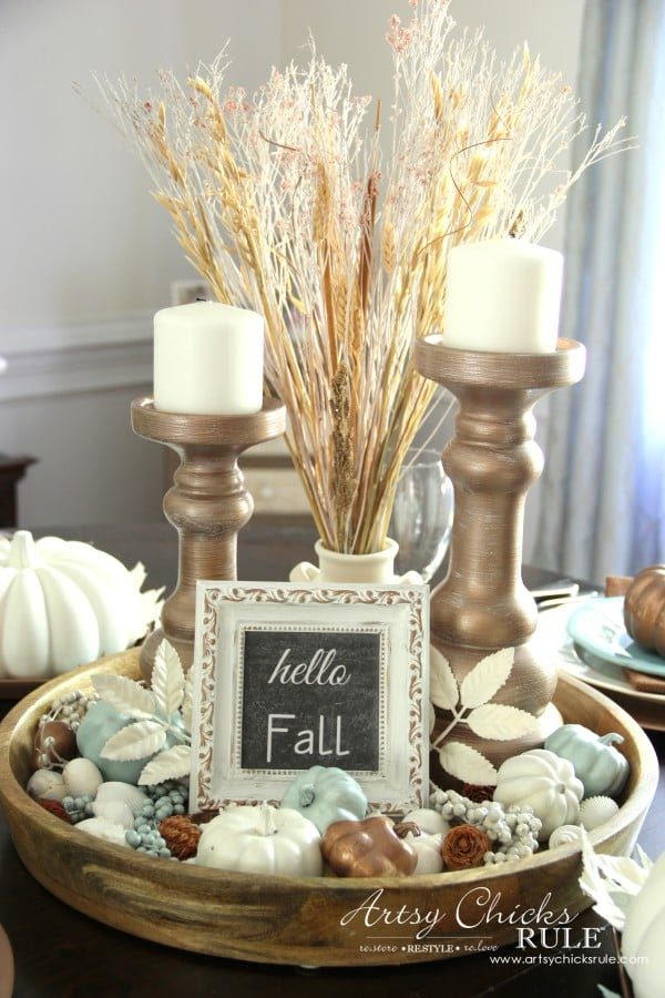 Coastal Casual Fall Tablescape on a budget Artsy Chicks Rule\u00ae Coastal Casual Fall Tablescape on a budget Artsy Chicks Rule\u00ae