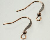 300 pcs of Antique Copper Finished flat fish Hook with ball Earwire 19X14mm - gemplus24 300 pcs of Antique Copper Finished flat fish Hook with ball Earwire 19X14mm - gemplus24