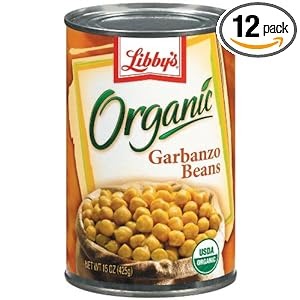 Camille: Libby's Organic Garbanzo Beans, 15-Ounces Cans (Pack of 12)