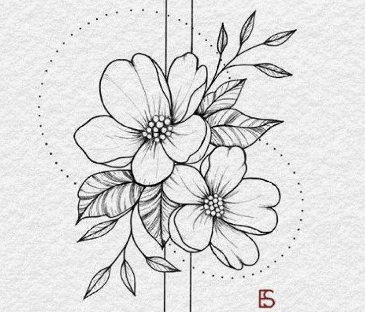 flower tattoo designs on thigh
