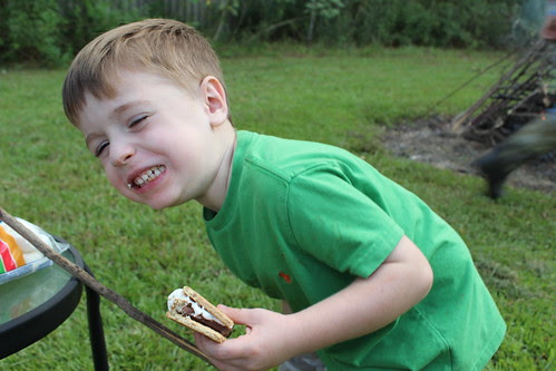Enjoying S'mores