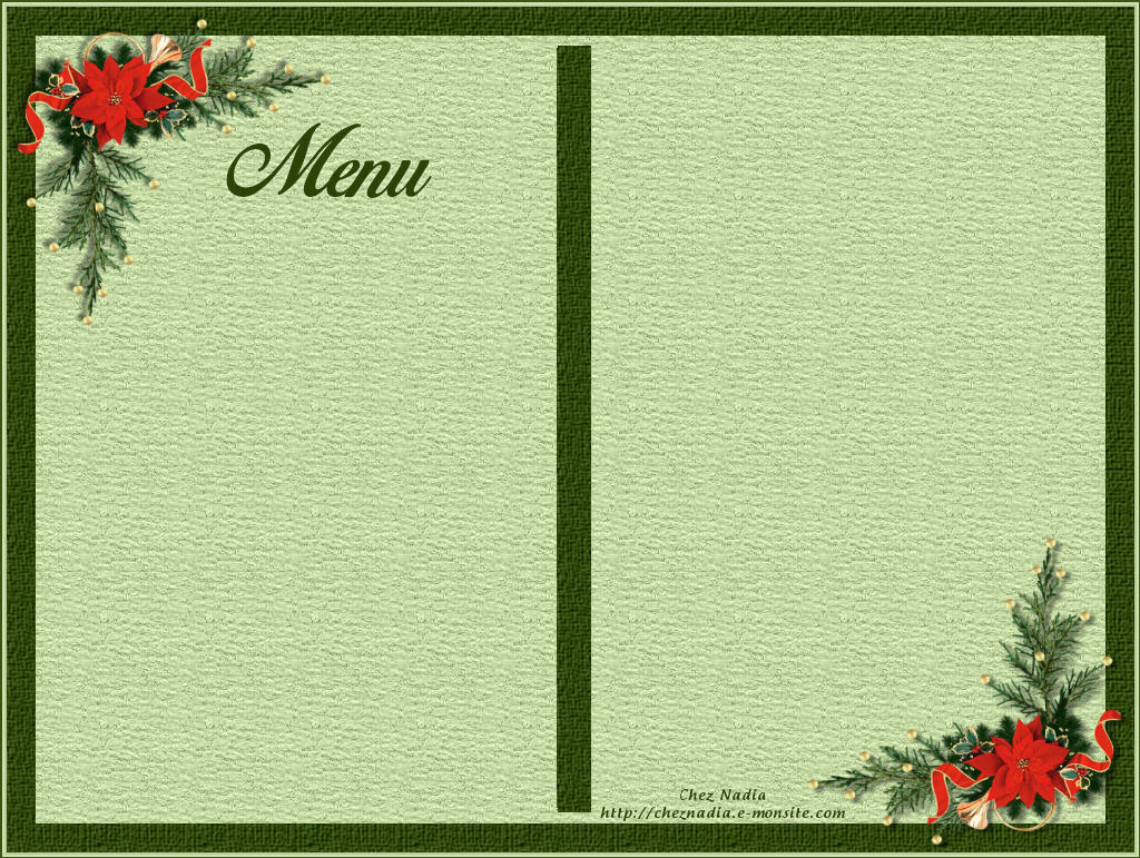 25 Images Carte Menu Noel