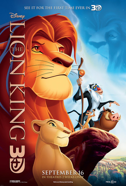 THE LION KING 3D poster