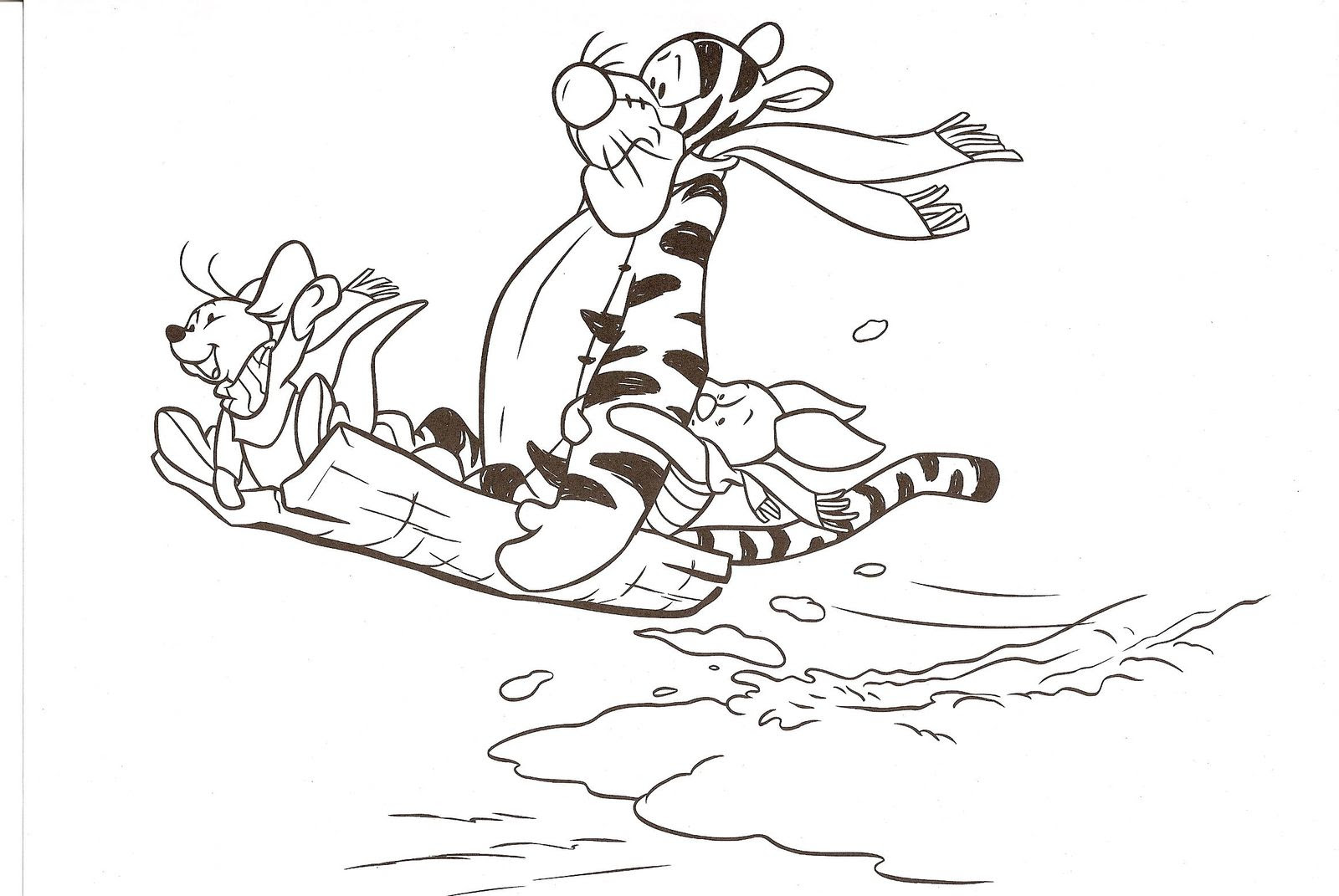 Luxe Coloriage Winnie L Ourson Noel  Haut Coloriage HDImages et