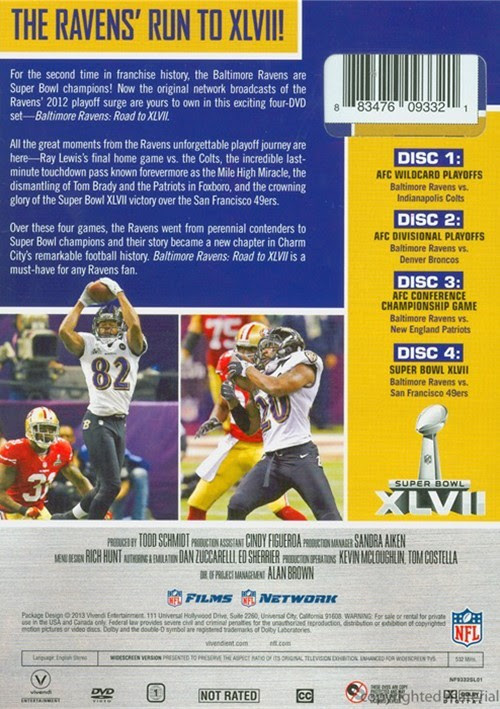 NFL Baltimore Ravens: Road To Super Bowl XLVII DVD 2013 DVD Empire NFL Baltimore Ravens: Road To Super Bowl XLVII DVD 2013 DVD Empire