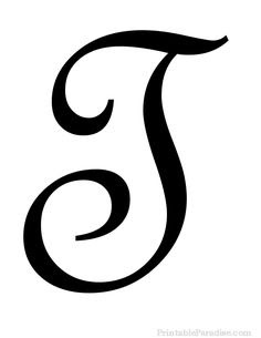J In Cursive - Cursive Alphabet Gallery - Free Printable Alphabets