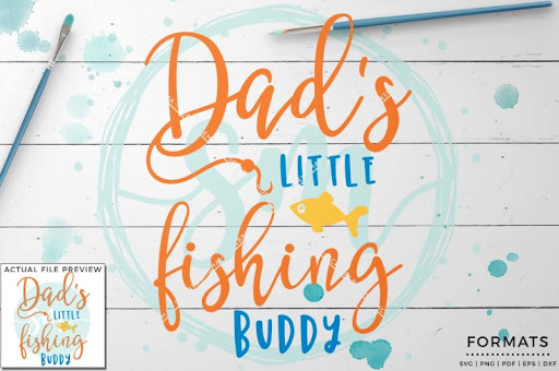 Download Free Fishing Buddy SVG Small Commercial Use SVG & Instant ...
