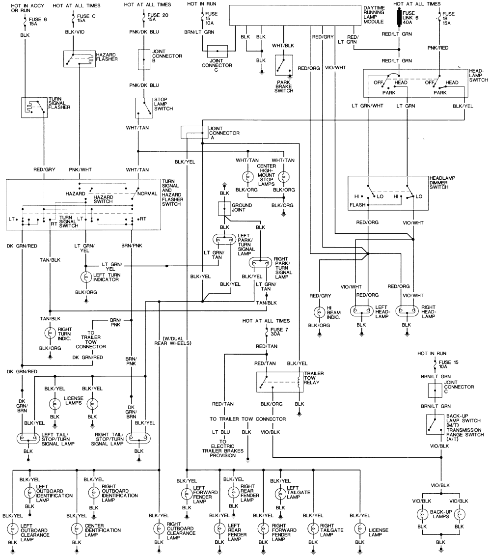 92 dodge dakotum fuse box diagram Dodge Ram Wiring Diagram 