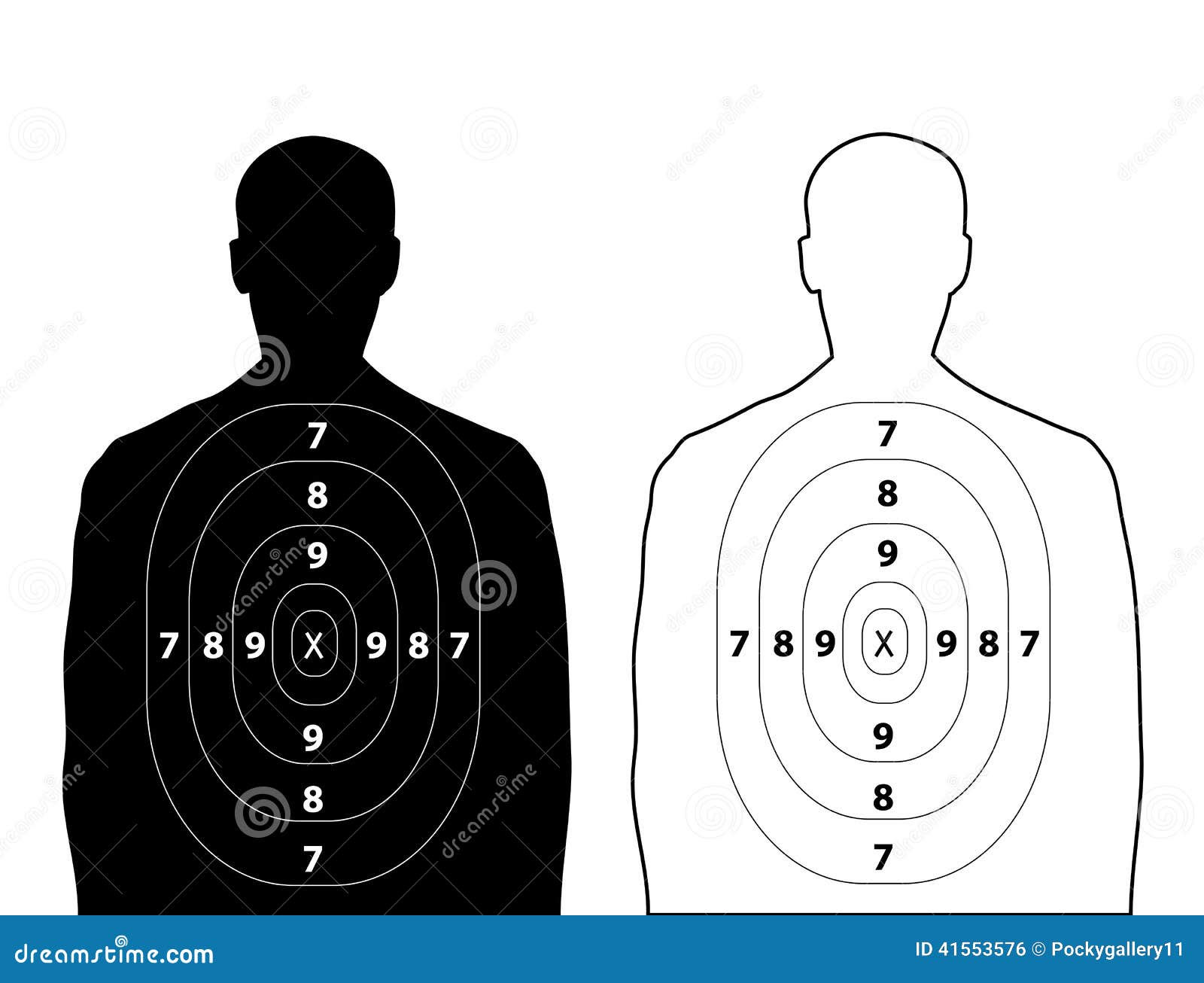 Human Printable Shooting Targets