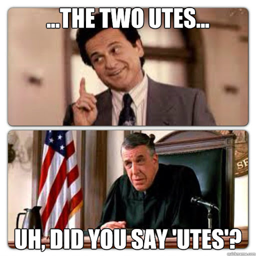 The Two Utes... Uh, did you say 'utes'? - My Cousin Vinny ...