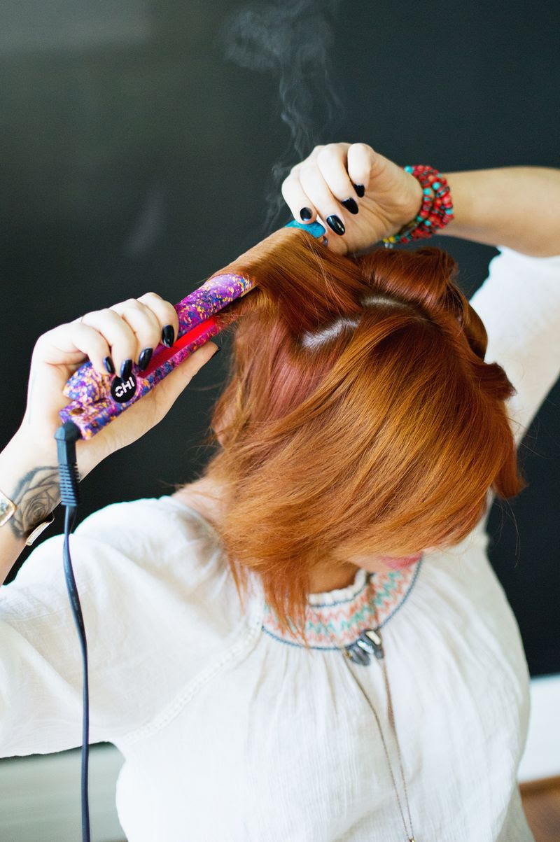 How to get beachy waves (click through for tutorial). How to get beachy waves (click through for tutorial).