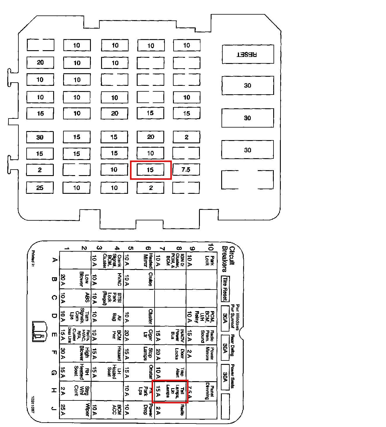 99 Buick Century Fuse Box - Wiring Diagram Networks