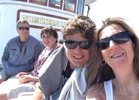 Sailing Lake Champlain on board the Northern Lights