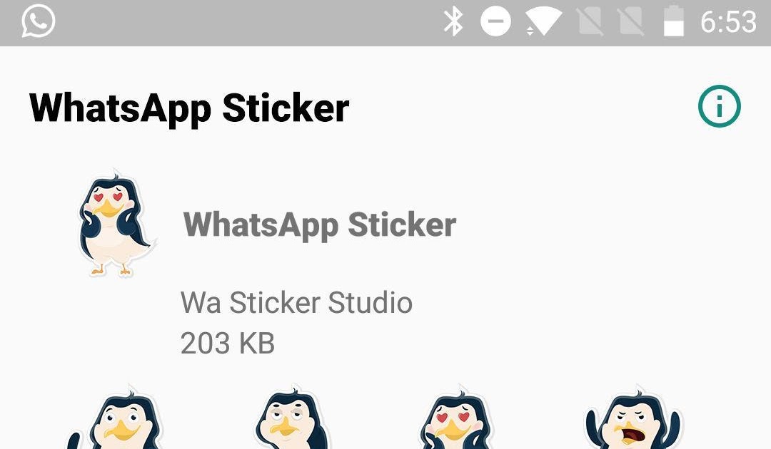 Cute penguin whatsapp sticker ios