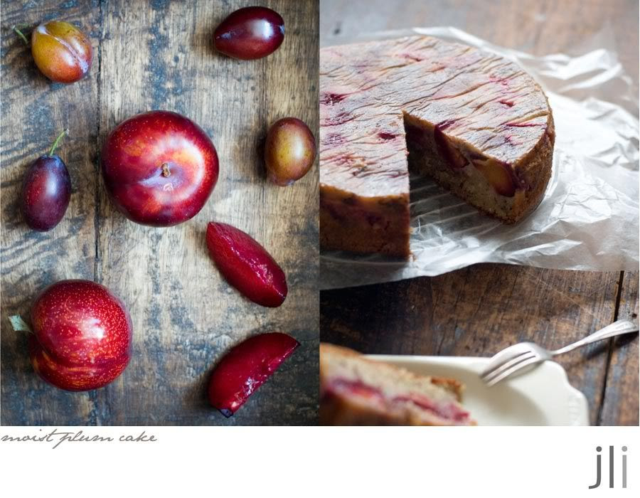 moist plum cake
