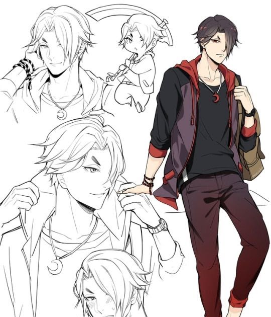 Anime Boy Pose - Pose studys | Anime Art Amino
