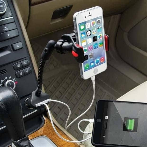 usb car charger cradle