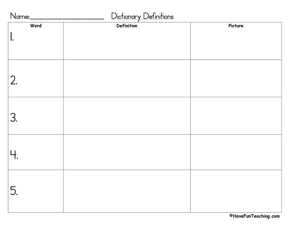 Blank Definition Sheets White Gold