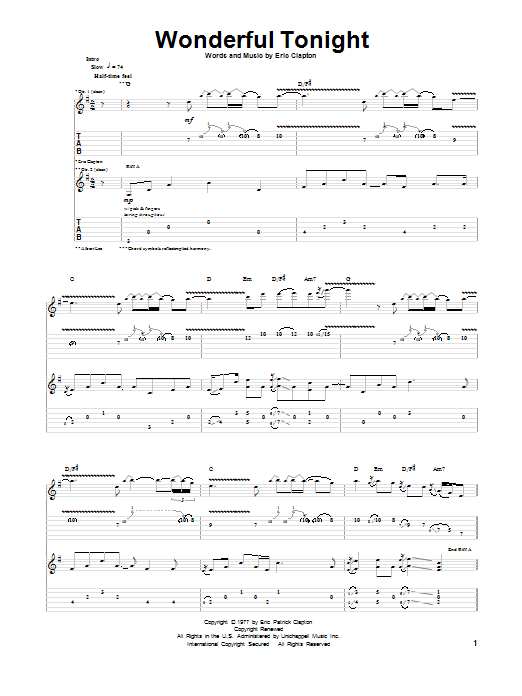Tonight you chords wonderful look Chord Eric