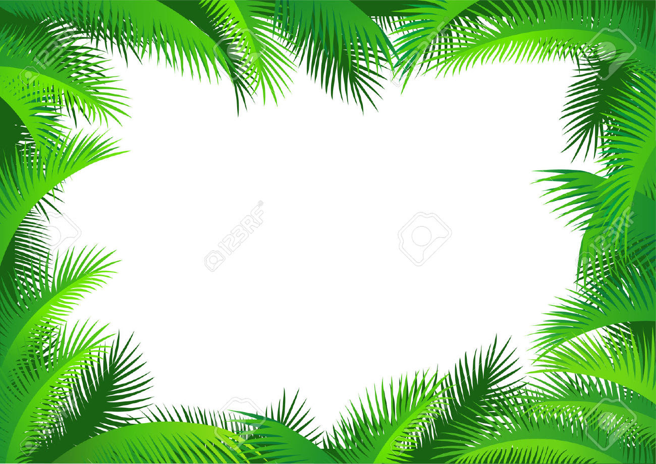 CRMla: Jungle Leaves Border Clipart Free