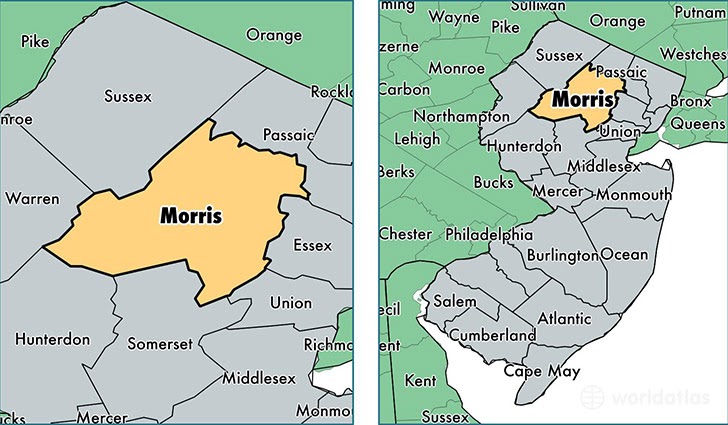 Map Of Morris County New Jersey | Cities And Towns Map