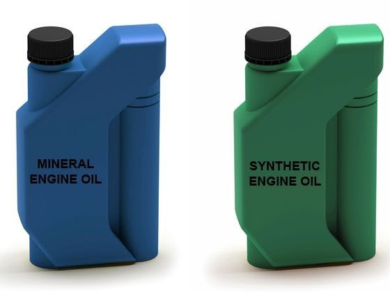 Mineral engine oil vs. Synthetic engine oil