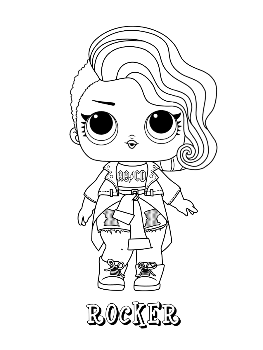 Mc Swag Lol Surprise Doll Coloring Page Coloring And Drawing