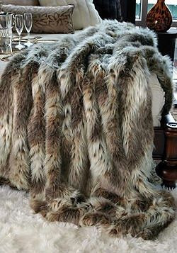 InStyle-Decor.com Beverly Hills Luxe Lynx Faux Fur Throw Trending Inspiring Luxury Hollywood Home Decor Enjoy & Happy Pinning