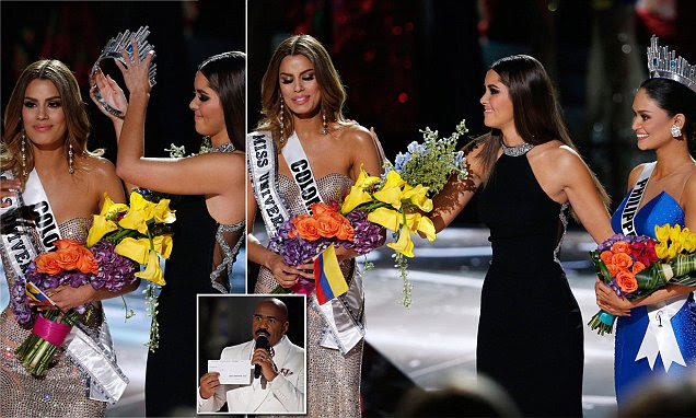Miss Universe winner 2015 is wrongly announced  by Steve Harvey