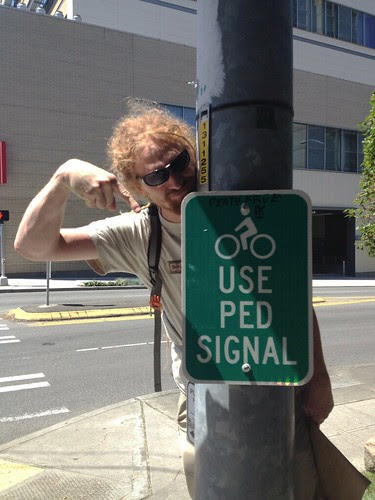 bikes use ped signal