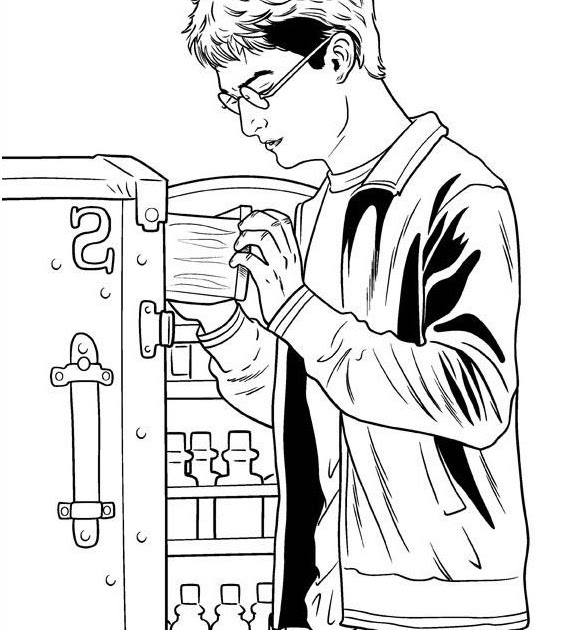 Lieux Et Personnages Magiques Harry Potter Livre De Coloriage