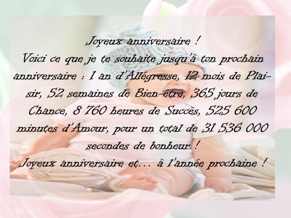 Texte Anniversaire Petit Fils