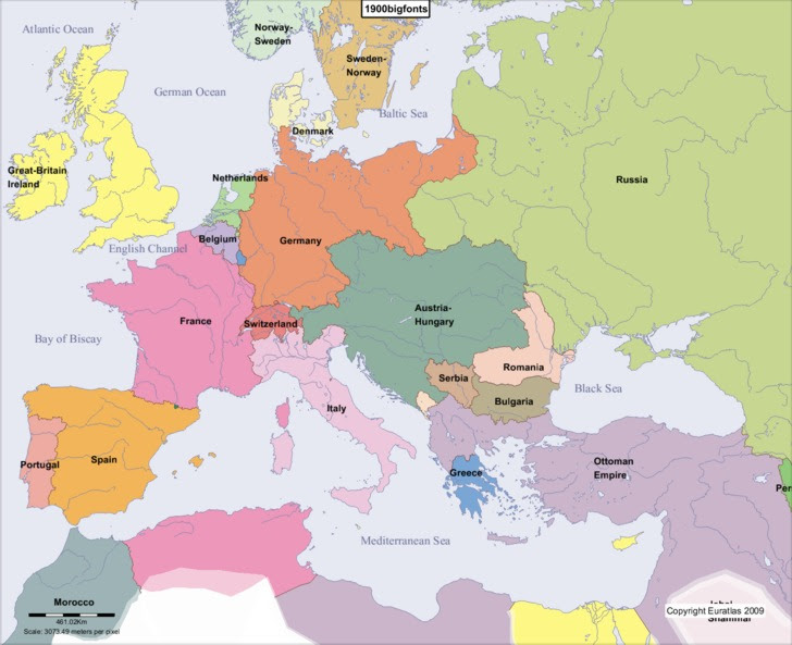Map Ukraine 1900 - Direct Map