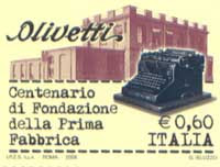 Francobollo Centenario Olivetti