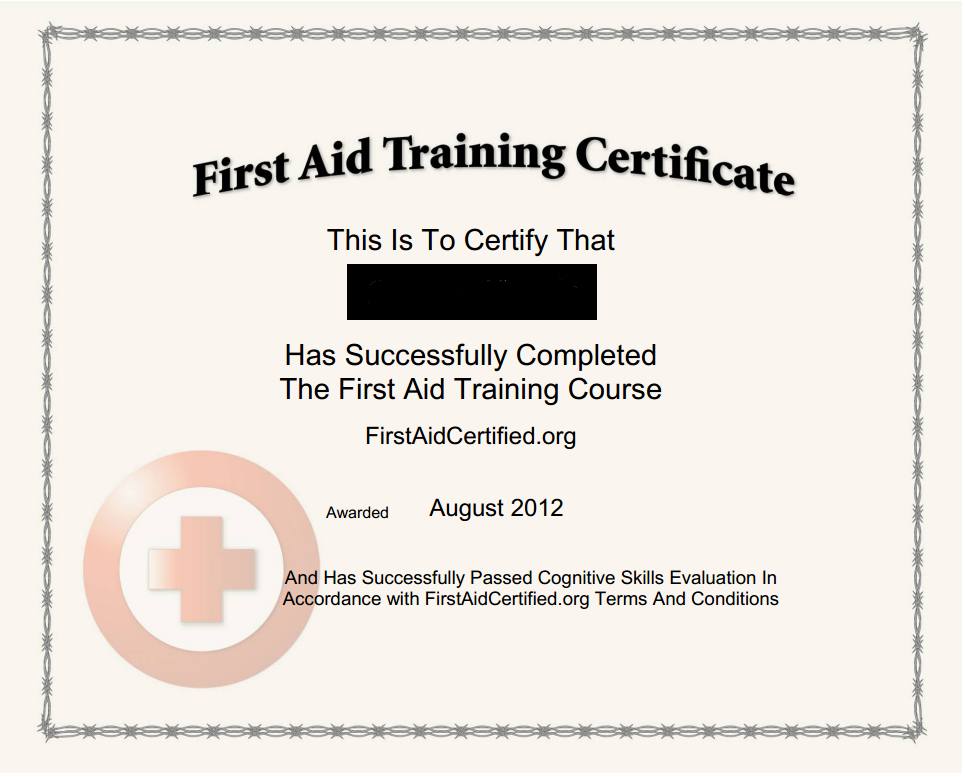 How Long Does First Aid Certificate Last