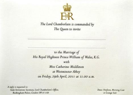 Prince William Kate Middleton kate and prince william wedding invitation. Prince William Kate Middleton