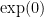 \exp( 0) \exp( 0)