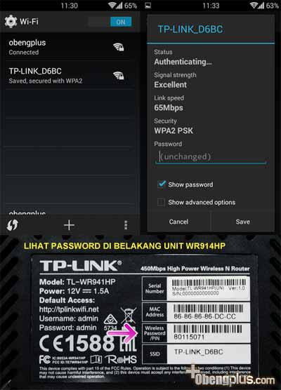 Password WIFI default TP-LINK WIFI TL-WR941HP