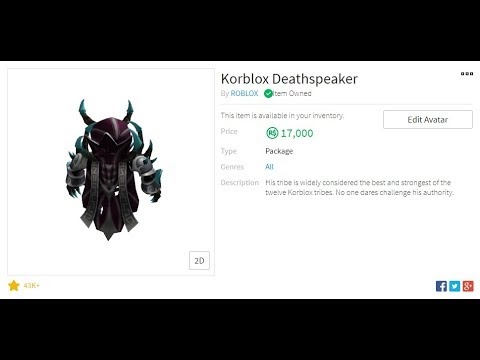 korblox deathspeaker nedir