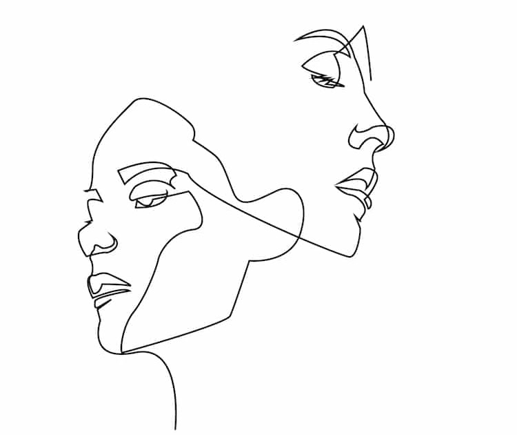 Line Drawing Face Artist ~ Drawing