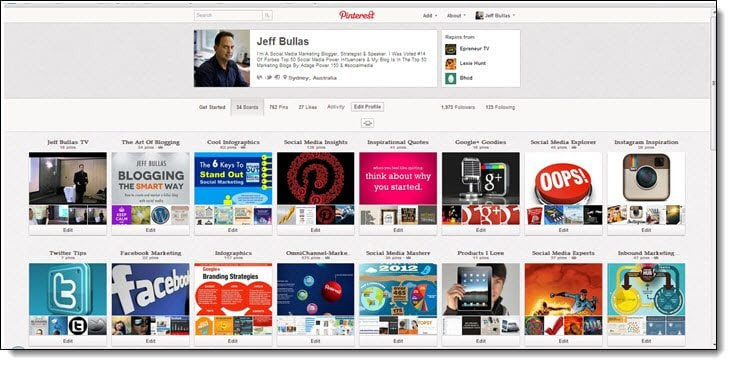 Pinterest Focused boards work best Pinterest Focused boards work best