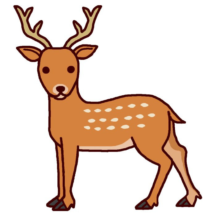 トップ100 奈良公園 鹿 イラスト 簡単 かわいいディズニー画像