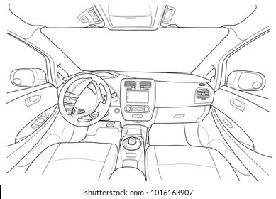 Car Interior Outline